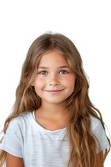 Poster - Young girl cheerful portrait smiling looking.