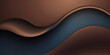 © happy - Abstract Brown and Blue Waves: Elegant, flowing curves in shades of brown and blue create a sophisticated and dynamic abstract background. Perfect for presentations, websites.