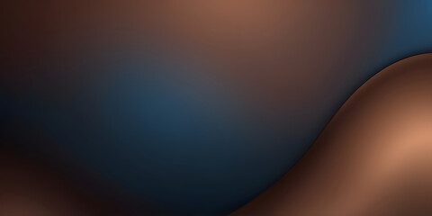 Poster - Abstract Brown and Blue Gradient Curve 