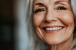 © Fathor - Smiling senior woman Close-up of a healthy .generative ai