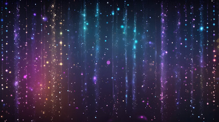 Poster - cosmic shimmer: a mesmerizing abstract background with ethereal, shimmering streaks of light in vibr