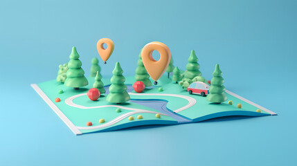 Sitemap Icon Web Design 3D