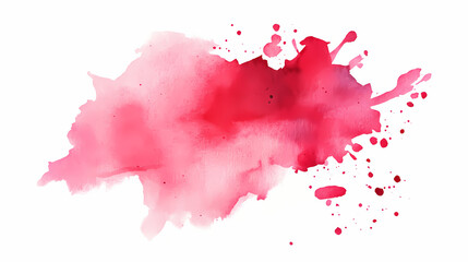 Wall Mural - Abstract pink watercolor on white background.this is watercolor splash.it is drawn by hand. Watercolor Splash. Illustration
