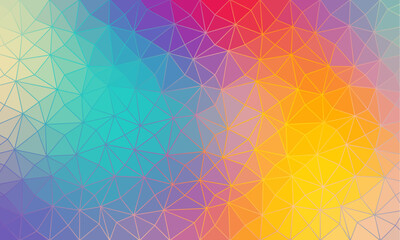 Poster - Abstract 2D geometric colorful background. Lowpoly vector background