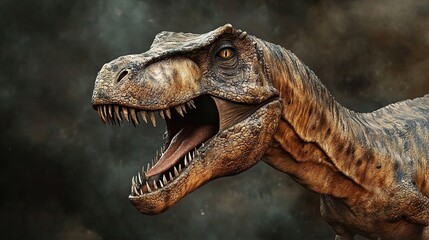 Canvas Print - Tyrannosaurus Rex: A Close Encounter with a Prehistoric Predator