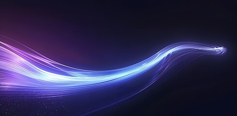 Wall Mural - Abstract Blue Purple Light Track Glow