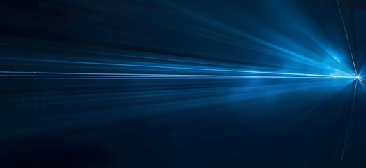 Abstract Blue Light Beam Background