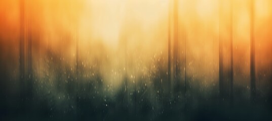 Abstract Orange & Grey Forest Blurred Background