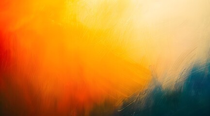 Abstract Blurred Gradient Texture With Orange And Yellow