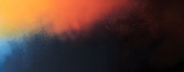 Abstract Gradient Background With Orange, Blue, And Yellow Colors