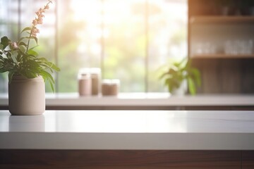 Poster - Windowsill kitchen plant architecture.