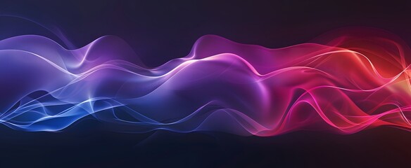 Abstract Curved Wave Gradient Background