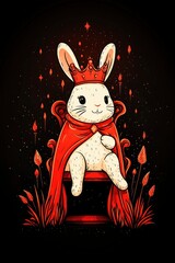 Canvas Print - The Royal Bunny