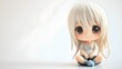 © Tonadech - Chibi figure in sitting position with oversized head and cute expression
