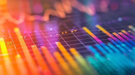 Poster - a heat map displaying financial metrics across different sectors with a color-coded legend, surround
