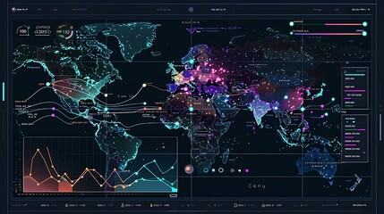 Poster - a heat map displaying financial metrics across different sectors with a color-coded legend, surround