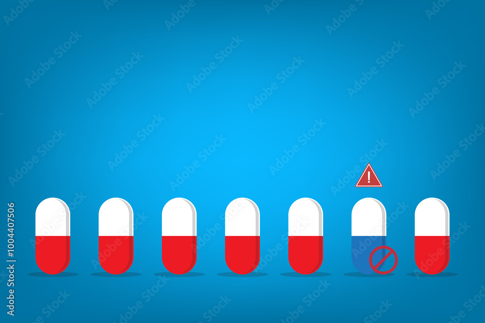 Fake medicine. Pill and tablet, illegal drugs. Fake drugs ...