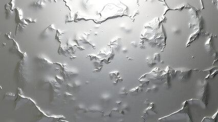 Wall Mural - a close-up of a textured silver surface with craters and indentations, resembling a lunar landscape 