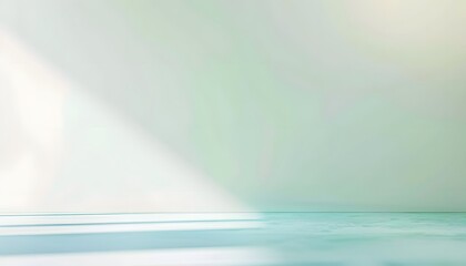 Wall Mural - Minimalist Green Gradient Background With Light