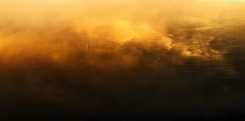 Wall Mural - golden gradient background with dark black and light amber