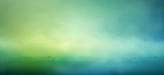 Canvas Print - Abstract Green Blue Gradient Background