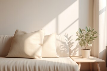 Wall Mural - Living room pillow cushion plant.