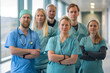 © josepperianes - Photography of Iceland team of professional workers in a modern hospital.
