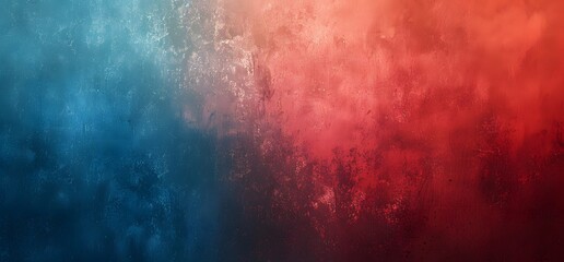 Poster - Grainy Red to Blue Gradient Background Texture