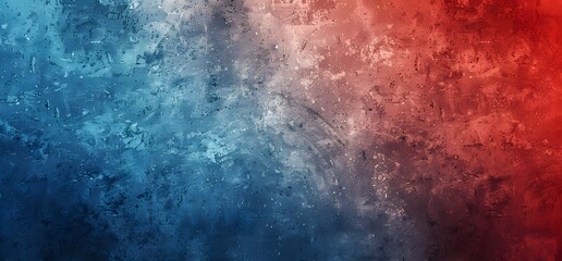 Poster - Grainy Red to Blue Gradient Texture Background