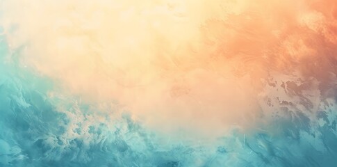 Wall Mural - abstract blue and orange gradient background with grainy texture