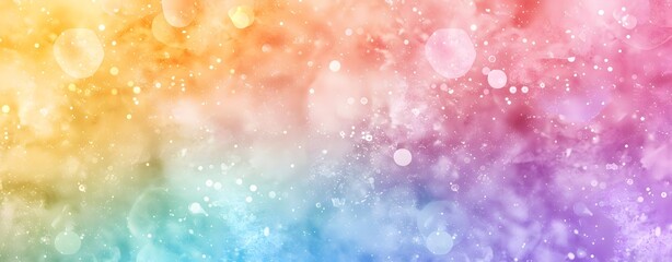 Wall Mural - grainy rainbow gradient background with bokeh
