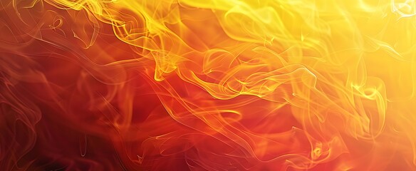 Poster - Abstract Yellow Orange Smoke Gradient Background