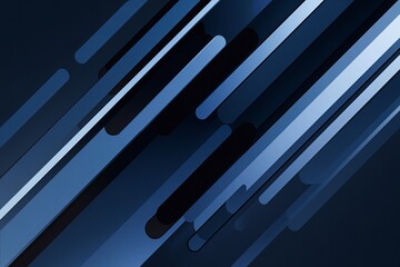 Wall Mural - a striking and abstract visual composition with a monochromatic palette of various shades of blue