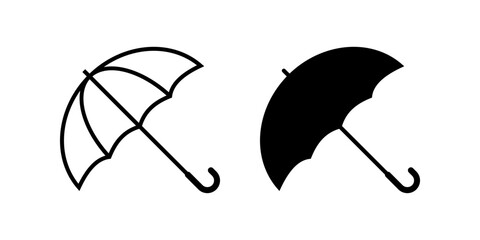 Wall Mural - Umbrella icon set. Protection sign. for mobile concept and web design. vector illustration on white background