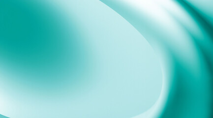 Wall Mural - pastel blue green turquoise aqua hue abstract gradient geometric slow curve minimal pattern luxury d