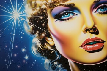 Wall Mural - Milky way adult art advertisement.