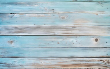 Sticker - Distressed Turquoise Wooden Plank Background