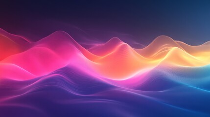 Wall Mural - Vivid and vibrant rainbow color abstract visual graphic. 4K resolution