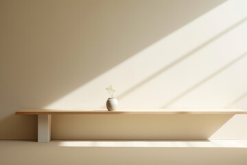 Canvas Print - Room windowsill furniture shadow.