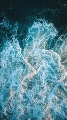 Poster - The image is of a large wave in the ocean
