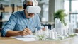 © Anna - A virtual reality architect designing a digital cityscape