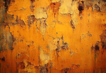 Poster - Rusty Orange Texture Background - Aged Metal