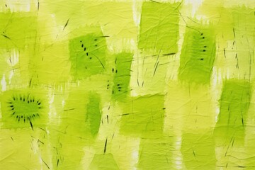 Poster - Abstract green paper art.