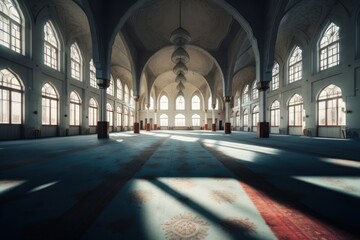 Canvas Print - Architecture building corridor worship.