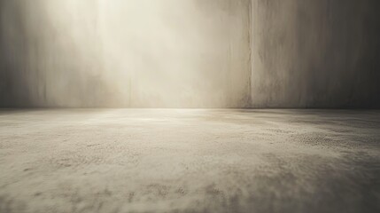 Atmospheric light on textured beige concrete surface for background design.