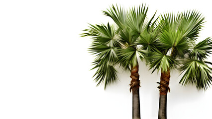 palm tree isolated on white