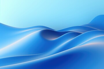 Sticker - Futuristic wave blue background nature simplicity.