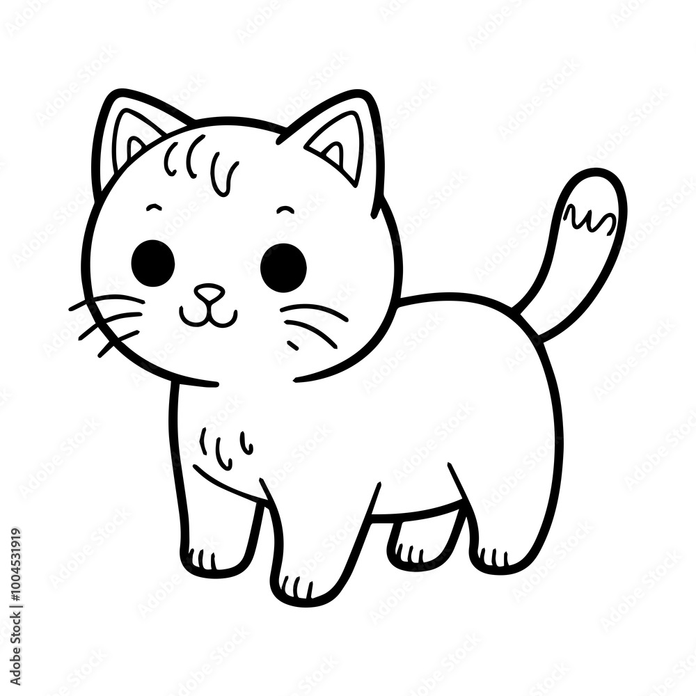 Printable Animal Coloring Page for Kids | Vector Design for Children