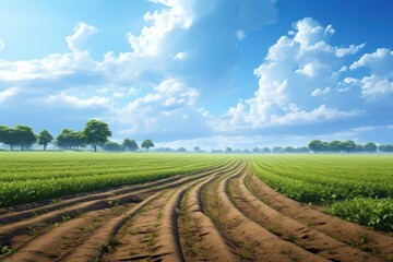 Canvas Print - Prime agricultural land agriculture landscape outdoors.