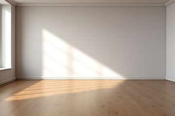 Canvas Print - Empty modern room flooring shadow light.